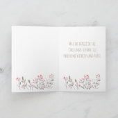 素朴雪の中のクリスマスハウス シーズンカード (内部)