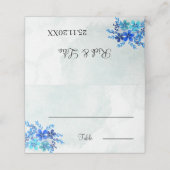 素朴青カスタマイズ結婚花 プレイスカード (外部開封)