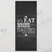 素朴食べChalkboard Drink Be結婚した 結婚 S メニュー (裏面)