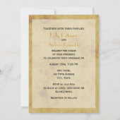 素朴馬動揺して靴結婚BG V 招待状 (裏面)