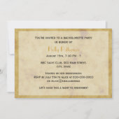 素朴馬動揺して靴BG Hバチェロレッテ 招待状 (裏面)
