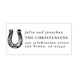 素朴馬蹄山の名結婚前と差出人住所 ラバースタンプ