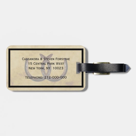 素朴馬靴動揺してBG ラゲッジタグ (裏面横)