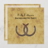 素朴馬靴動揺してBG SQバチェロレッテ 招待状 (正面/裏面)