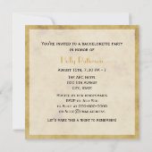 素朴馬靴動揺してBG SQバチェロレッテ 招待状 (裏面)