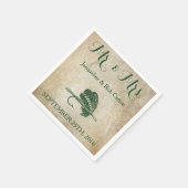 素朴魚釣りルアー結婚ナプキンス スタンダードカクテルナプキン (角)