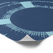 素朴魚釣り男の子航海ののシャワーへようこそ ポスター (角)