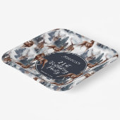 素朴鹿 |森21歳の誕生日パーティー ペーパープレート (傾斜あり)