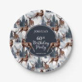 素朴鹿 |森60th誕生日パーティー ペーパープレート (正面)