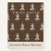 素朴麦パタお気に入りのンレシピ ノートブック (正面)