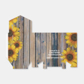 素朴黄ひまわり国結婚フローラ フェイバーボックス (折り畳みなし)