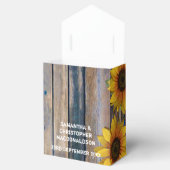 素朴黄ひまわり国結婚フローラ フェイバーボックス (オープン)