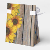 素朴黄ひまわり国結婚フローラ フェイバーボックス (裏面サイド)