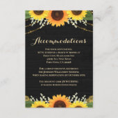 素朴黒木ひまわり結婚の宿泊施設 エンクロージャーカード (正面)