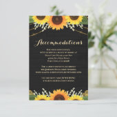 素朴黒木ひまわり結婚の宿泊施設 エンクロージャーカード (スタンド正面)