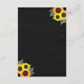 素朴黒木ひまわり結婚の宿泊施設 エンクロージャーカード (裏面)