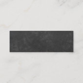 素朴黒板ひまわり結婚のウェブサイトRSVP スキニー名刺 (裏面)