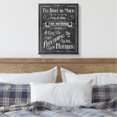 素朴黒板タイポグラフィ生命確認 キャンバスプリント (インサイチュ (寝室))