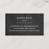 素朴黒板ハッピードッグのロゴ 名刺 (裏面)