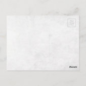 素朴黒板フローラサンキューカード ポストカード (裏面)