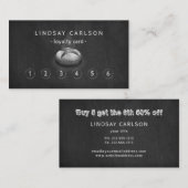 素朴黒板ベーカリーロイヤリティカード 名刺 (正面/裏面)