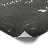 素朴黒板非詰め式ポスター2 ポスター (角)