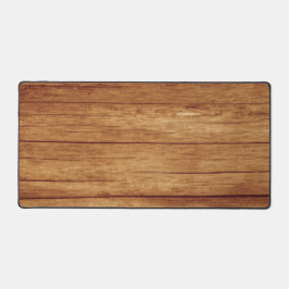 素朴&エレガントコテージウッドグレインブラウンタン デスクマット