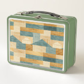 素朴/キャビン/ロッジ/マウンテン メタルランチボックス (正面)