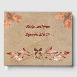 素朴&コージー秋の結婚コレクションゲストブック ゲストブック