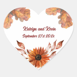 素朴&コージー秋の結婚コレクション ハートシール