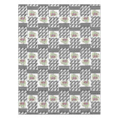 素朴，パッチワーク，バラ テーブルクロス (正面)