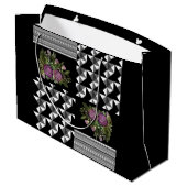 素朴，パッチワーク，バラ ラージペーパーバッグ (裏面アングル)