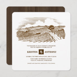 素朴 |ファーム |バーンウッド結婚式招待状 招待状