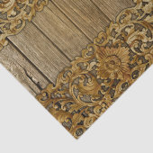 素朴,フローラ，彫刻，木材，アンティーク，みすぼらしい，シック，エル 薄葉紙 (詳細)