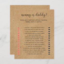 素朴 – ママとパパの赤ちゃんシャワーゲーム