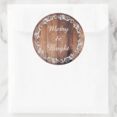 素朴「メリー&ブライト」クリスマスのシール ラウンドシール (バッグ)