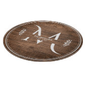 素朴&モノグエレガントラムフェイクウッドラウンド カッティングボード (角)