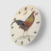 素朴 ラウンド壁時計 (傾斜)