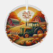 素朴/ヴィンテージの秋 ガラスオーナメント (裏面)