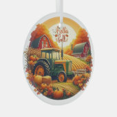 素朴/ヴィンテージの秋 ガラスオーナメント (正面右)