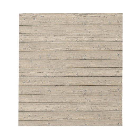 素朴，国，ヴィンテージバーンドウッド ノートパッド (正面)