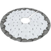 素朴《植物》アスペンバークウッド彫りハートカップル名 ブラッシュドポリエステルツリースカート (アングル)