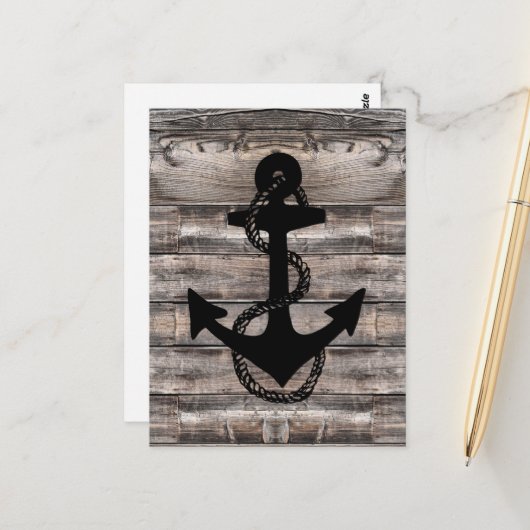 素朴+航海のいかりロープ | ポストカード (正面/裏面インサイチュ)