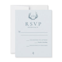 素朴〔雄ジカの〕枝角とフローラリース |ウェディングRSVP