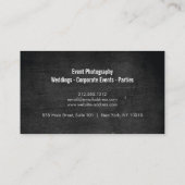 素朴〔雄ジカの〕枝角オン黒木フォトグラファー,クラフト 名刺 (裏面)