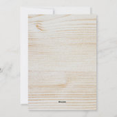 素朴〔雄ジカの〕枝角ストリングライトフォトメリークリスマス シーズンカード (裏面)