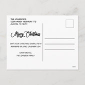 素朴〔雄ジカの〕枝角 シーズンポストカード (裏面)