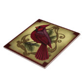 素朴（鳥）ショウジョウコウカンチョウ タイル (側面)