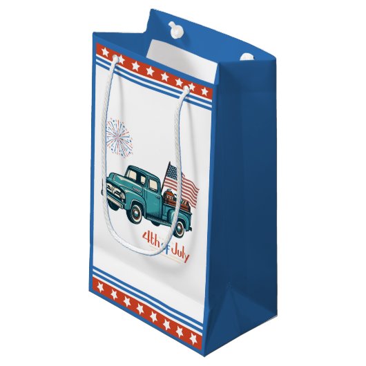 素朴/7月4日ヴィンテージ スモールペーパーバッグ (正面アングル)