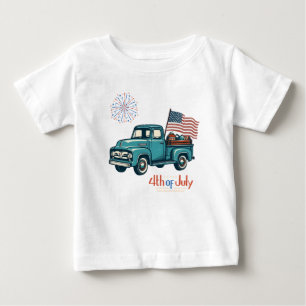 素朴/7月4日ヴィンテージ ベビーTシャツ